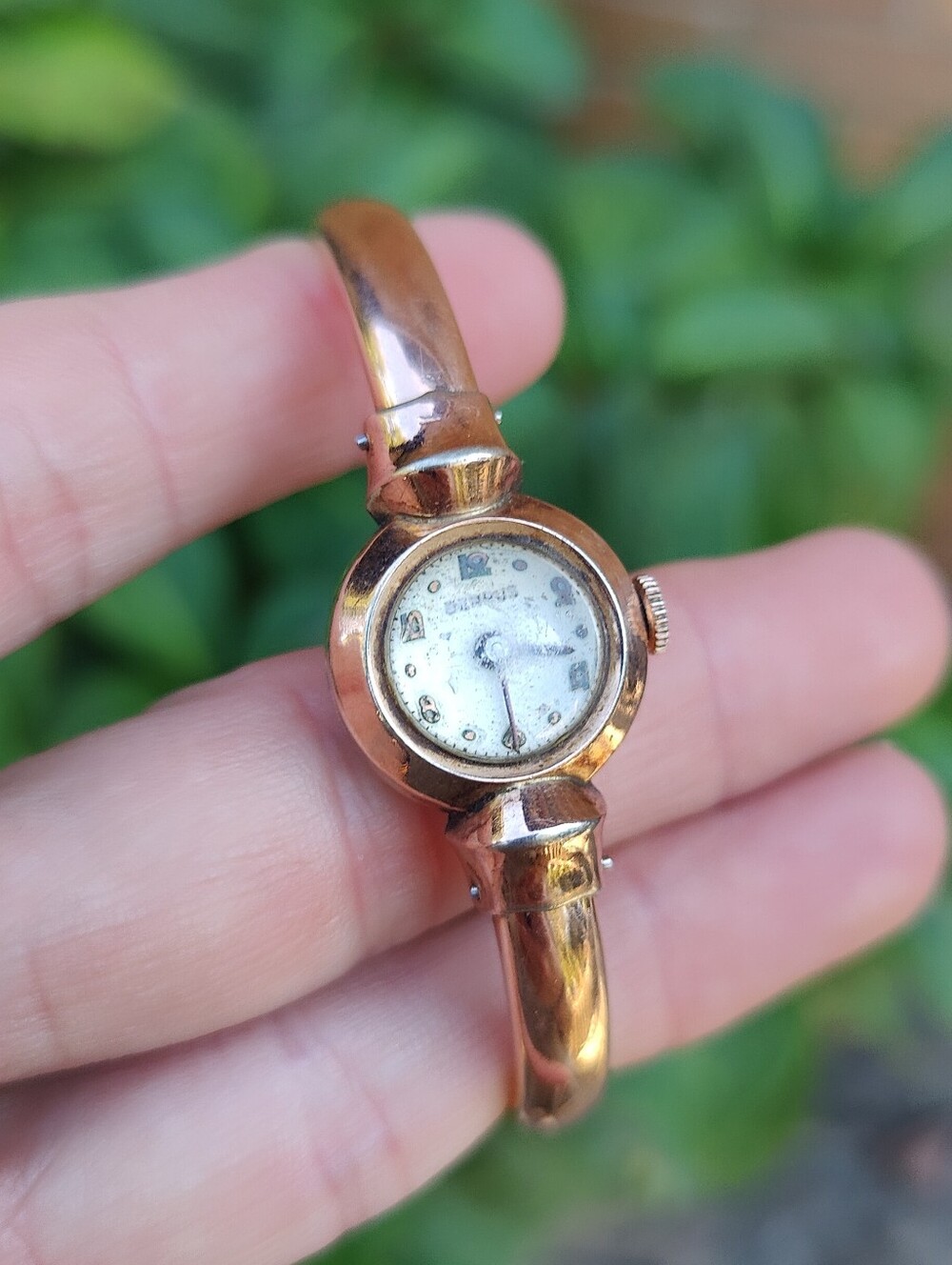 Antique 12K Rose Gold Filled Benrus Watch - Picture 7 of 7